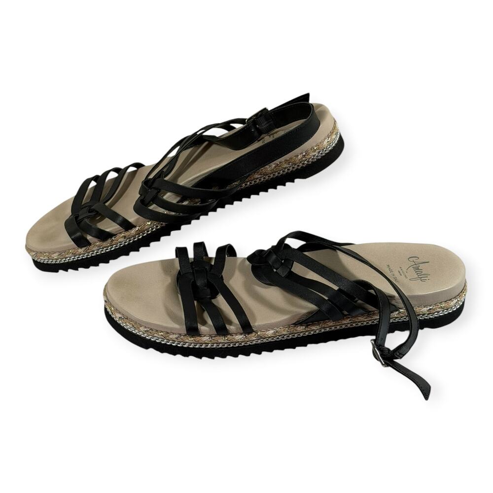 Amalfi by Rangoni Betty Sandals Espadrilles, Leather, Women's 12